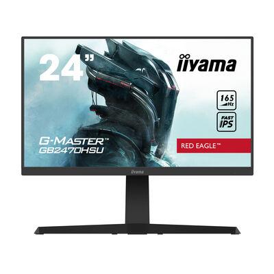 24"Black IPS Monitor Full HD Speakers Height Adjustable DisplayPort and HDMI